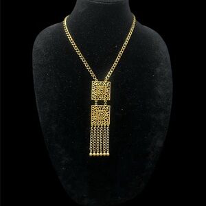 Vintage Geometric Pendant Necklace